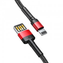 Baseus Cafule Double-sided USB Lightning Cable 1.5A 2m (Black+Red)
