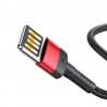 Baseus Cafule Double-sided USB Lightning Cable 1.5A 2m (Black+Red)