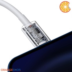 Cavo Baseus "Superior" da USB-C a IP per iPhone Apple, 20 W, PD, 25cm e 1mt Bianco