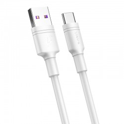 Baseus Double Ring USB-C Cable to Huawei SuperCharge 5A 1m - White