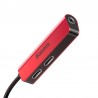 Baseus L52 Audio Adapter Lightning to Mini Jack 3.5mm & 2x Lightning (Red)