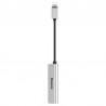 Baseus L52 Audio Adapter Lightning to Mini Jack 3.5mm i 2x Lightning (Silver)