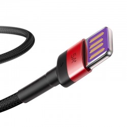 Baseus Cafule USB-C Cable Huawei SuperCharge, QC 3.0, 5A 1m (Black+Red)