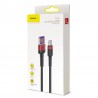 Baseus Cafule USB-C Cable Huawei SuperCharge, QC 3.0, 5A 1m (Black+Red)