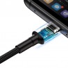 Baseus Cafule USB-C Cable Huawei SuperCharge, QC 3.0, 5A 1m (Black+Gray)