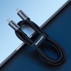 Baseus Cafule USB-C Cable PD 3.1 10Gbps 100W 4K 1m (Black+Gray)