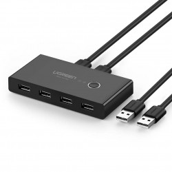 Switch USB KVM USB 2x4 UGREEN USB 2.0 (black)