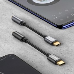 Baseus L54 Audio Adapter USB-C + mini jack 3,5mm (Black+Gray)