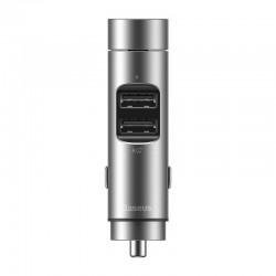 Baseus Energy Column Car Wireless MP3 Charger (Wireless 5.0+5V/3.1A) Silver