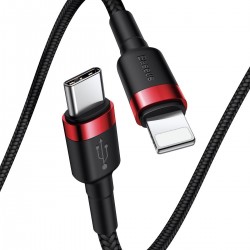 Baseus Cafule Cable Type-C to iP PD 18W 1m Red+Black