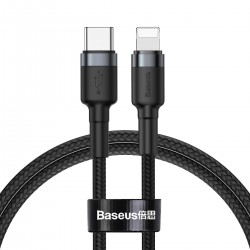 Baseus Cafule Cable Type-C to iP PD 18W 1m Gray+Black