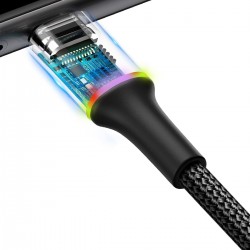Baseus halo data cable USB For Type-C 2A 3m Black