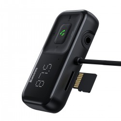 Baseus T typed S-16 wireless MP3 car charger Black