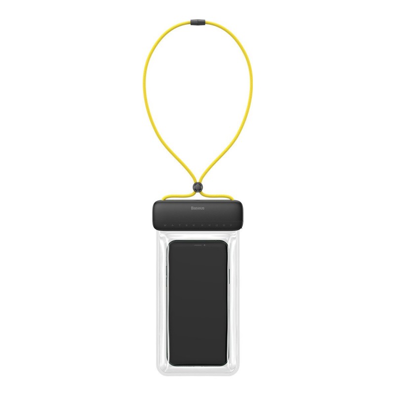 Baseus Let's Go Universal waterproof case for smartphones (black+yellow)