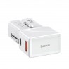 Baseus universal charger, QC 3.0, PD, USB + USB-C, 100-240V, 18W, EU/US/UK/AU (white)