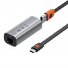 Baseus Steel Cannon USB-C - LAN, Gigabit network adapter (grey)