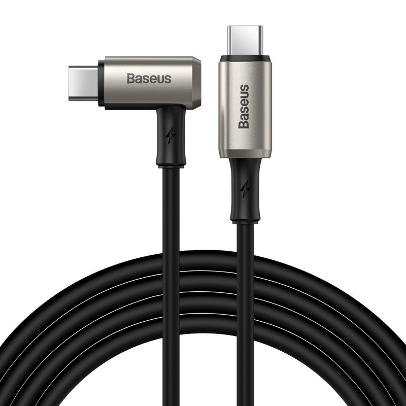Angle cable USB-C 3.1 Baseus Hammer, 100W, PD, 4K 1.5m (black)
