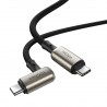 Angle cable USB-C 3.1 Baseus Hammer, 100W, PD, 4K 1.5m (black)