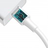 Cable USB-C Baseus White Series, VOOC, QC, 5A, 2m (White)