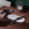 2in1 Baseus Planet wireless induction charger, smartphone + Apple Watch, 24W (white)