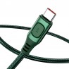 Quick Charge USB-C Baseus Flash, QC 3.0, Huawei SCP, Samsung AFC, 5A, 1m (green)