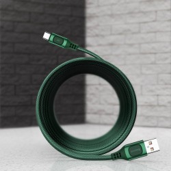 Quick Charge USB-C Baseus Flash, QC 3.0, Huawei SCP, Samsung AFC, 5A, 1m (green)