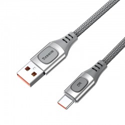 Quick Charge USB-C Baseus Flash, QC 3.0, Huawei SCP, Samsung AFC, 5A, 1m (silver)