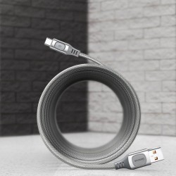 Quick Charge USB-C Baseus Flash, QC 3.0, Huawei SCP, Samsung AFC, 5A, 2m (silver)