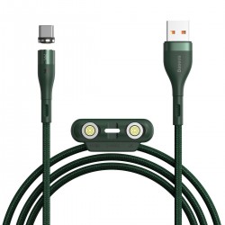 Kabel USB Baseus Fast 4w1 USB do USB-C / Lightning / Micro 3A 1m (zielony)