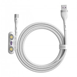 Kabel USB Baseus Fast 4w1 USB do USB-C / Lightning / Micro 5A 1m (biały)