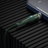 Kabel USB Baseus Fast 4w1 USB do USB-C / Lightning / Micro 5A 1m (zielony)