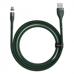 USB magnetic cable - Micro USB Baseus Zinc 2.1A 1m (green)