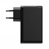 Baseus GaN C+C+U, 120W, EU (black) mains charger