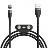Kabel USB Baseus Fast 4w1 USB do USB-C / Lightning / Micro 3A 1m (szary + czarny)