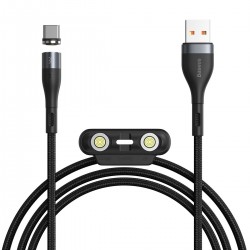 Kabel USB Baseus Fast 4w1 USB do USB-C / Lightning / Micro 5A 1m (szary + czarny)