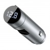 Baseus Energy Column Car Wireless MP3 Charger -  Silver