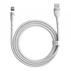 USB magnetic cable - USB-C Baseus Zinc 3A 1m (white)