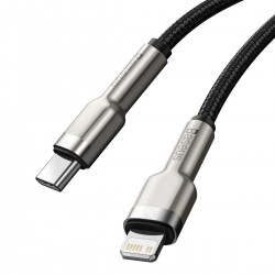 USB-C cable for Lightning Baseus Cafule, PD, 20W, 1m (black)