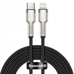 USB-C cable for Lightning Baseus Cafule, PD, 20W, 2m (black)