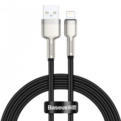 Kabel USB do Lightning Baseus Cafule, 2.4A, 1m (czarny)