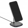 Baseus Swan MagSafe Magnetic Stand with Wireless Charger for iPhone 12 (Black)