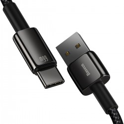 Baseus Tungsten Gold Cable USB to Type-C, 66W, 2m (black)