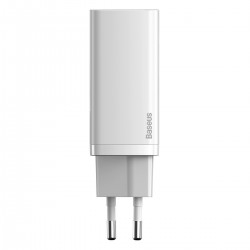 Baseus GaN2 Lite Quick Travel Charger USB+C 65W EU (white)