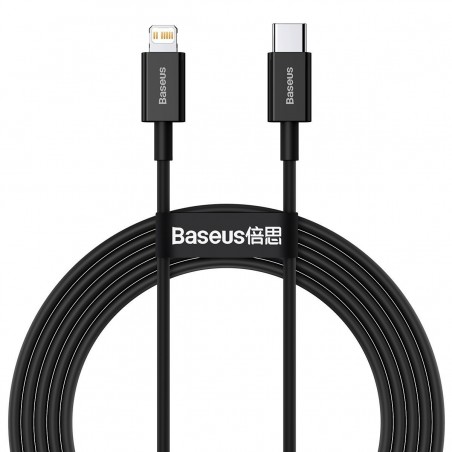 Baseus Superior Series Cable USB-C to iP, 20W, PD, 2m (black)