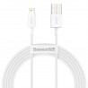 Baseus Superior Series Cable USB to iP 2.4A 2m (white)