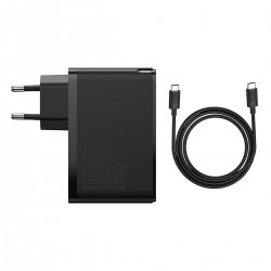 Baseus GaN2 Pro Quick Travel Charger 2x USB + 2x USB-C, 100W, EU (Black)
