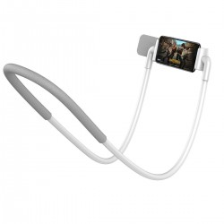 Baseus Neck-Mounted Lazy Bracket holder for phones and tablets 4-10" (white)