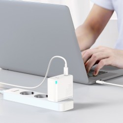 Baseus GaN2 Fast Charger 1C 100W with USB-C cable for USB-C 5A, 1,5m (white)