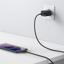 Baseus Super Si Quick Charger 1C 25W with USB-C cable for USB-C 1m (black)