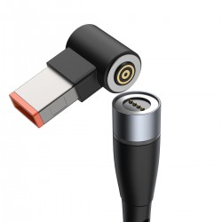 Baseus Zinc Magnetic Cable, USB-C to DC 100W, PD, 2m, angled (black)
